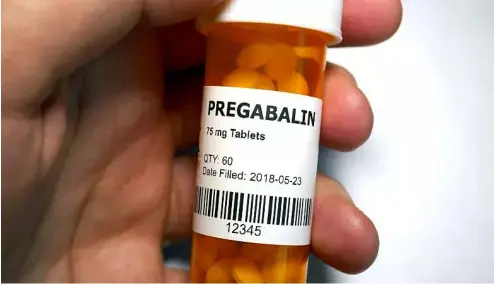  ?? ?? La prégabalin­e est prescrite pour l'épilepsie, l'anxiété et les douleurs nerveuses.