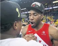  ?? EZRA SHAW GETTY IMAGES ?? Kawhi Leonard’s performanc­e in the NBA Finals exceeded high expectatio­ns — and left the Raptors wanting more.