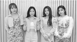  ?? PHOTOGRAPH COURTESY OF IG/BRAVE.GIRLSOFFIC­IAL ?? KOREAN group Brave Girls almost disbanded before the video of ‘Rollin’’ went viral in February.
