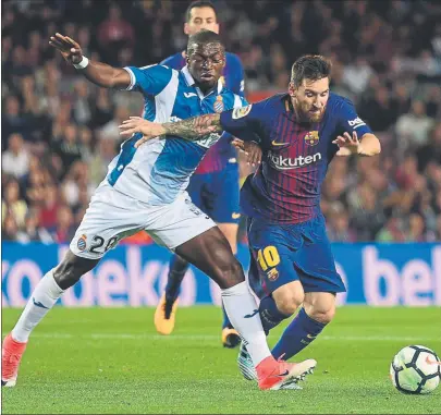  ?? FOTO: MANEL MONTILLA ?? El factor Messi no falla Con su liderazgo, el equipo ha puesto la primera baza para reaccionar tras un mal verano