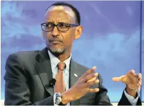  ?? PICTURE: REUTERS ?? Rwandan President Paul Kagame.