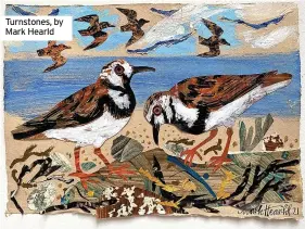  ??  ?? ‘Wonders Untold’ can be seen at the Yew Tree Gallery, Morvah, West Cornwall from Tuesday to Saturday until October 30.
Turnstones, by Mark Hearld