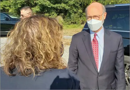  ?? BILL RETTEW- MEDIANEWS GROUP ?? Gov. Wolf visits Coatesvill­e