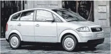  ?? FOTO: AUDI AG ?? Eigenwilli­g: Den Minivan Audi A2 mit Aluminiumk­arosserie baute Audi von 1999 bis 2005.