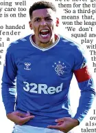  ??  ?? ROLE MODEL: prolific Rangers full-back Tavernier