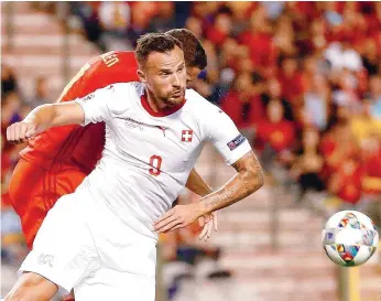  ??  ?? Seferovic ficou em branco no jogo da Suíça frente à Bélgica