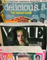  ?? ?? BELOW: The author spotted this issue of Vogue, with its cover article entitled “The Outsider”, while on the way to deliver a talk about Wilson’s book of the same name.