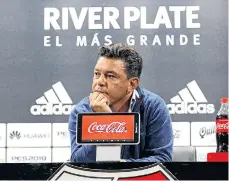  ?? /EFE ?? Marcelo Gallardo, DT de River Plate, fue sancionado con cuatro partidos por la Conmebol.