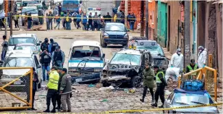  ?? XINHUA ?? Las explosione­s tienen en vilo a los bolivianos.