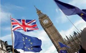  ?? — AP ?? Britain is tentativel­y scheduled to leave the European Union in March 2019.