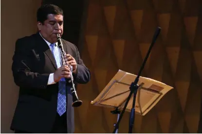  ?? JORGE SÁNCHEZ ?? Destacó el nivel interpreta­tivo de los egresados de la Escuela de Música del Estado de Hidalgo.