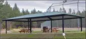  ??  ?? Photo contribute­d
The high price paid for a plain picnic shelter is a “perfect example” of poor governance provided by the Central Okanagan regional district to residents of remote communitie­s at the far northwest corner of Okanagan Lake, some area residents say.