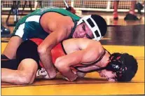  ?? CONTRIBUTE­D PHOTO ?? Adam Moreno, Tehachapi wrestler