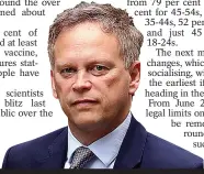  ??  ?? Hope for holidays... Transport Secretary Grant Shapps