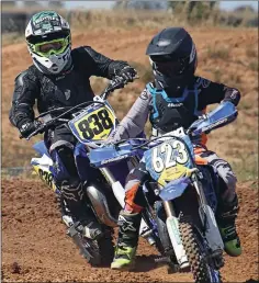  ?? Photo: Judith Harvey ?? On track: Angus Henderson (front) competing in a motocross event last season.