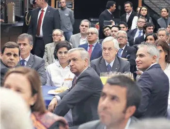  ?? FOTO: MARIO TELLEZ ?? Presidente Piñera en actividad donde anunció proyecto pro pymes.