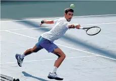  ?? /EFE. ?? Novak Djokovic sigue brillando sobre las canchas duras de Flushing Meadows en el Masters 1000 de Cincinnati.