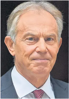  ??  ?? Horror story: Tony Blair might...just might...return to power