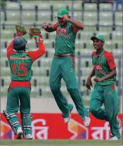  ??  ?? Bangladesh are on a high after qualifying for the ICC Champions Trophy for the first time. They play India on Thursday.