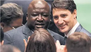  ?? TIMOTHY A. CLARY AFP/GETTY IMAGES ?? Justin Trudeau arrives to address the Nelson Mandela Peace Summit Monday, a day before the start of the General Debate of the General Assembly at the United Nations in New York.