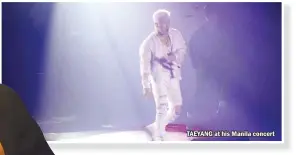  ??  ?? TAEYANG at his Manila concert