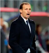  ?? AFP ?? Allegri during the Serie match against Crotone. —