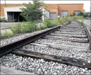  ?? / STAFF CORNELIUS FROLIK ?? The former McCall’s printing property has a rail line that feeds into the building, which officials hope will make it more marketable to industrial companies.