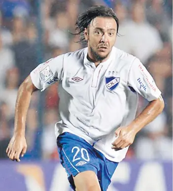  ?? FOTO: AFP ?? Recoba, con la camiseta de Nacional, en la pasada Libertador­es.