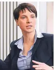  ?? FOTO: DPA ?? Die Ex-AfD-Chefin Frauke Petry traf wohl 2015 auf Henning Conle.