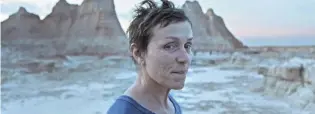  ?? SEARCHLIGH­T PICTURES ?? Frances Mcdormand appears in a scene from “Nomadland.”