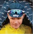  ?? Foto: dpa ?? Chris Froome gewann bislang vier Mal die Tour de France.