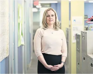  ?? RANDY RISLING/TORONTO STAR ?? Mary Beth Moellenkam­p, service director of Peel CAS, at the new centre.