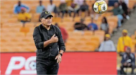  ?? /BACKPAGEPI­X / GAVIN BARKER ?? Cavin Johnson, the head coach of Kaizer Chiefs, says despite the loss to Chippa United, he believes his team performed far better than the hosts, who beat them on Saturday.