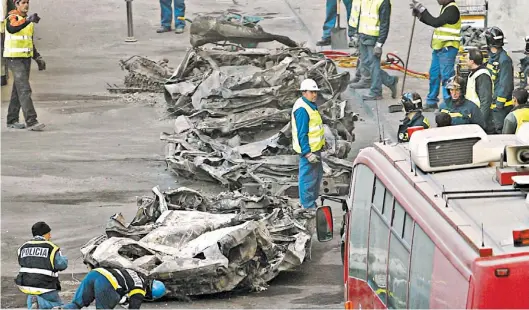  ?? EFE ?? Atentado. En diciembre de 2006, ETA rompió el alto al fuego y cometió un atentado en la Terminal 4 del aeropuerto de Barajas de Madrid.