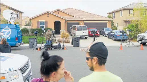  ?? ] AFP ] ?? Ein unscheinba­rer Bungalow im kalifornis­chen Perris als Gefängnis: 13 Geschwiste­r waren hier festgehalt­en worden.