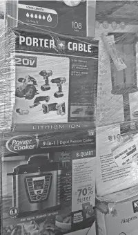  ?? PROVIDED ?? Shown in this photo are small appliances and other household items to be given to families at Love OKC's 2021 One Day giveaway event on Saturday, Oct. 2, at Plaza Mayor in south Oklahoma City.