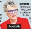  ??  ?? Prue Leith