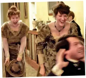  ??  ?? Blink and you’ll miss it: Miss Fennell, left, and Phoebe Waller-Bridge in their one scene in 2011’s Albert Nobbs