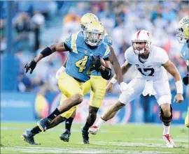  ?? Gina Ferazzi Los Angeles Times ?? UCLA SENIOR Kenny Young, a second team All-Pac-12 selection at middle linebacker last season, was shifted to weakside linebacker for the upcoming season.