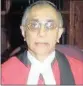  ??  ?? Retired judge Chiman Patel.