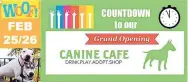  ??  ?? The new Canine Cafe in Albuquerqu­e (6105 Menaul NE) is almost ready for its grand opening this weekend, but still needs some helping paws to get everything organized in time. Volunteers can help in a range of areas; donations are also welcomed.