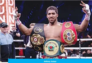  ??  ?? Anthony Joshua