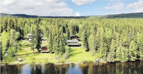  ??  ?? These waterfront properties are on Timothy Lake, just east of Highway 97 in the South Cariboo.