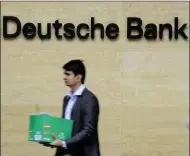  ??  ?? Deutsche Bank: scenes reminiscen­t of 2008