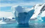  ??  ?? Icebergs are made of freshwater, not seawater