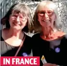  ?? ?? IN FRANCE Shaken: Miss Leeming back at work after the 1987 attack and with a friend in footage she posted from her holiday