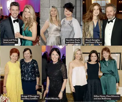  ??  ?? James and Vicky Scott Lennon Breege O’Donoghue and Mary Lambkin
Niamh Whooley Geraldine Doyle and Linda Deeks Niamh Geraghty and Owen O’Byrne Gillian Hynes, Clare Gilmartin and Jean McElvaney