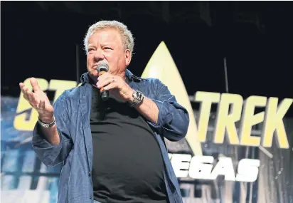  ?? GABE GINSBERG GETTY IMAGES ?? William Shatner made headlines in 2017 over a dispute with realtor Brad Lamb about the use of the actor’s likeness in an ad.