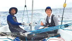  ??  ?? Chikasha is the only Zimbabwean to take part in the Cape to Rio yacht race — a 6 000-kilometre journey across the Atlantic Ocean