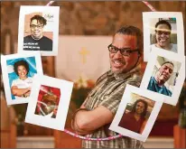  ?? DORAL CHENOWETH/COLUMBUS DISPATCH/TNS ?? During the pandemic, the Rev. Eric Brown (center) has shared hundreds of riddles with his six siblings, pictured clockwise from top right column: Valerie Whittaker; Zachary Brown; Suzanne Nelson; Timothy Brown; Tamara Byrd; and Stephanie Mayfield.